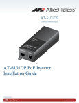Allied Telesis AT-6101GP User's Manual