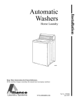Alliance Laundry Systems W001C User's Manual