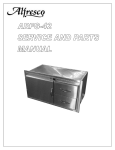 alFresco Refrigerator ARFG-42 User's Manual