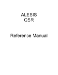 Alesis QSR 64 User's Manual