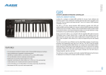 Alesis Q25 User's Manual