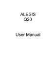 Alesis Q20 User's Manual