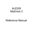 Alesis MIXING CONSOLES Reference Manual
