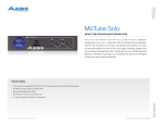 Alesis F: [401] 658.3640 Specification Sheet