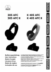 AKG Acoustics K 405 AFC User's Manual