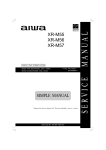 Aiwa xr-m55k User's Manual
