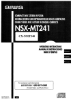 Aiwa NSX-MT241 User's Manual