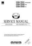 Aiwa CSD-TD52 User's Manual