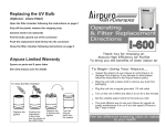 Airpura Industries I-600 User's Manual