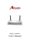 AirLink ARW027 User's Manual