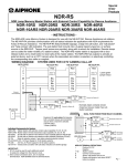 Aiphone NDR-40RS User's Manual