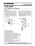 Aiphone KAS-1ERD User's Manual
