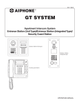 Aiphone GT System User's Manual
