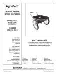 Agri-Fab 490-900-0014 User's Manual