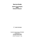 Agilent Technologies 8752C User's Manual