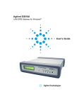 Agilent Technologies Agilent E5810A User's Manual