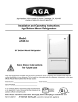 Aga Ranges AFHR-36 User's Manual