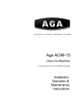 Aga Ranges ACIM-15 User's Manual