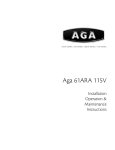 Aga Ranges 61ARA 115V User's Manual