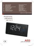AEG MRC 4141 P User's Manual