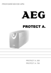 AEG Modem PROTECT A. 500 User's Manual