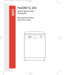 AEG FAVORIT G 330 User's Manual
