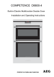 AEG COMPETENCE D8800-4 User's Manual