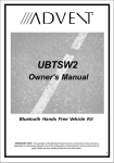 Advent UBTSW2 User's Manual