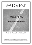 Advent MITBTSW2 User's Manual