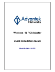 Advantek Networks AWN-11N-PCI User's Manual