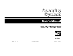 ADT Security Services Home Security System Security System User's Manual