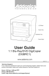 Addonics Technologies DGBRC1 User's Manual