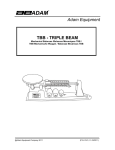 Adam Equipment Postal Equipment 8141 User's Manual