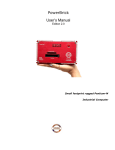 Acura Embedded PowerBrick Small footprint rugged Pentium-M User's Manual