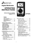 Actron CP7676 User's Manual