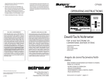 Actron CP7605 Operating Instructions