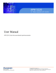 Acnodes APW 5220 User's Manual
