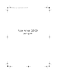 Acer Altos G500 User's Manual
