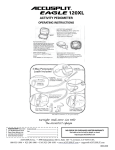 Accusplit Eagle 120XL User's Manual