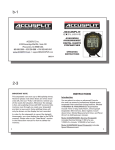Accusplit AX602M500DEC User's Manual