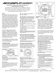 Accusplit A940MXT User's Manual