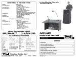Acclaim Lighting ACL7500U1 User's Manual