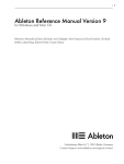 Ableton Live - 9.0 Reference Manual