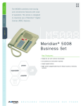 Aastra MERIDIAN M5008 User's Manual