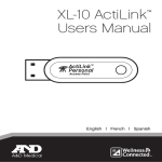 A&D XL-10 User's Manual