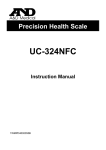 A&D UC-324NFC User's Manual