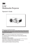 3M S10C User's Manual