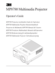 3M MP8780 User's Manual