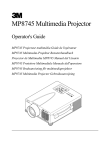 3M MP8745 Owner's Manual