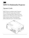 3M MP8725 Owner's Manual